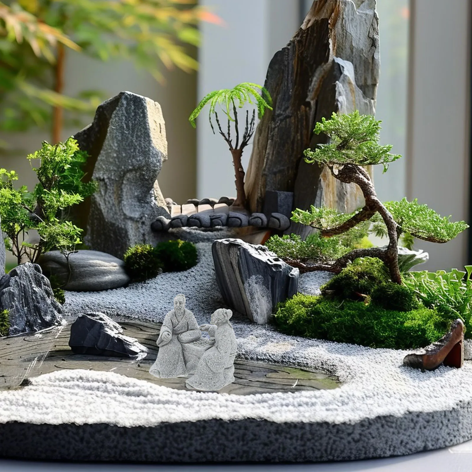 2pcs Stone Table Chess Statuette Realistic Fine Workmanship Home Decor Mini Craft Living Room Bedroom Car Office Moss Plants
2pcs Stone Table Chess Statuette Realistic Fine Workmanship Home Decor Mini Craft Living Room Bedroom Car Office Moss Plants