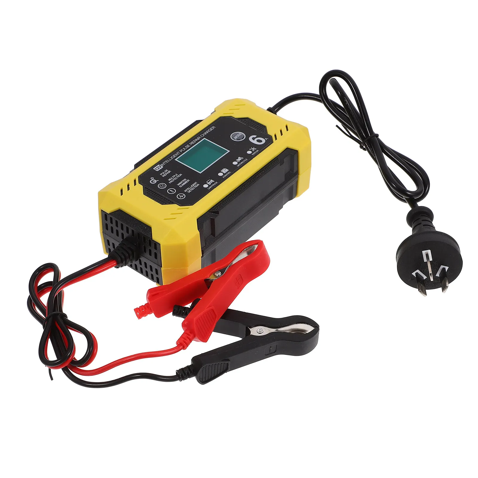 Car Battery Charger 12V 6A Automatic Smart Charging Digital Display Maintainer Trickle Charger for Auto Motorcycle Vehicle Truck
Car Battery Charger 12V 6A Automatic Smart Charging Digital Display Maintainer Trickle Charger for Auto Motorcycle Vehicle Truck