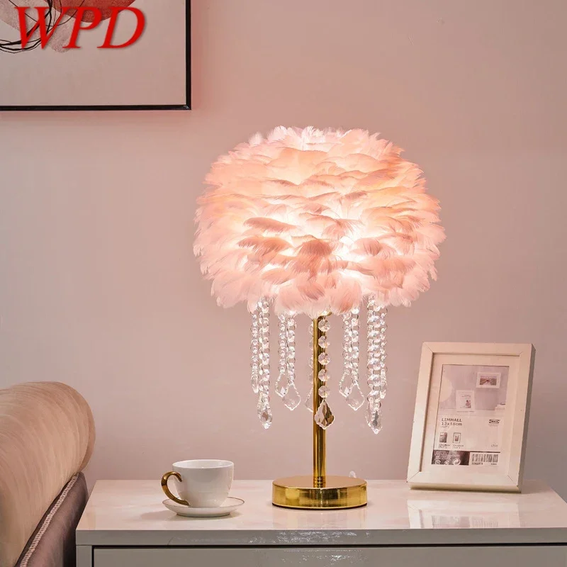 WPD Feather Table Lamp Nordic Modern Living Room Bedroom Hotels HomestaysCreative LED Decoration Desk Light
WPD Feather Table Lamp Nordic Modern Living Room Bedroom Hotels HomestaysCreative LED Decoration Desk Light