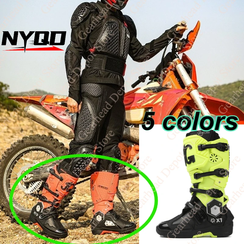 Men Professional Motocross Mid-Calf Long High Ankle Off-Road Racing Boots Moto Rider Protective Shoes Men Woman Motorcycle Boots
Men Professional Motocross Mid-Calf Long High Ankle Off-Road Racing Boots Moto Rider Protective Shoes Men Woman Motorcycle Boots