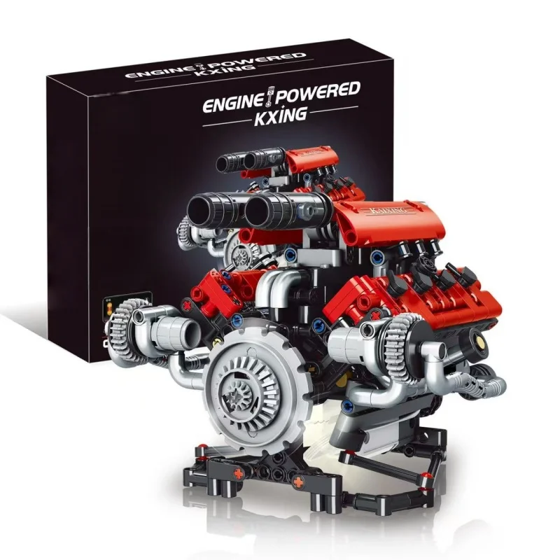 STEM Engine Building Blocks, Interactive V8 Motor Model with Moving Parts, Educational & Collectible Toy for Adults
STEM Engine Building Blocks, Interactive V8 Motor Model with Moving Parts, Educational & Collectible Toy for Adults