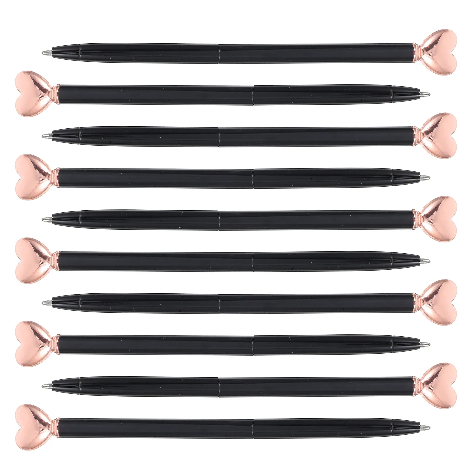 10Pcs Heart Shaped Ballpoint Pens Metal Retractable Smooth Writing Home Office School Decorative Valentine Wedding Party Favors
10Pcs Heart Shaped Ballpoint Pens Metal Retractable Smooth Writing Home Office School Decorative Valentine Wedding Party Favors
