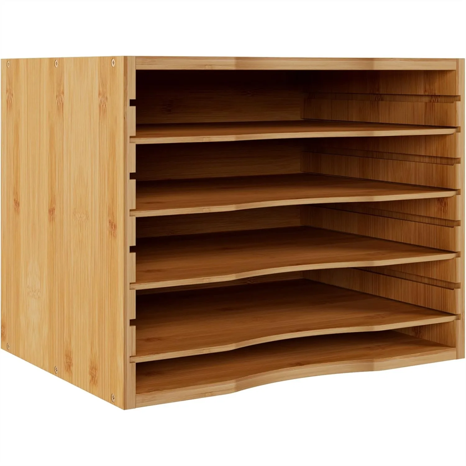 Bamboo 5 Tier Desktop Organizer, Paper Mail Sorter File Holder with Adjustable Shelves for Home Office School Natural
Bamboo 5 Tier Desktop Organizer, Paper Mail Sorter File Holder with Adjustable Shelves for Home Office School Natural