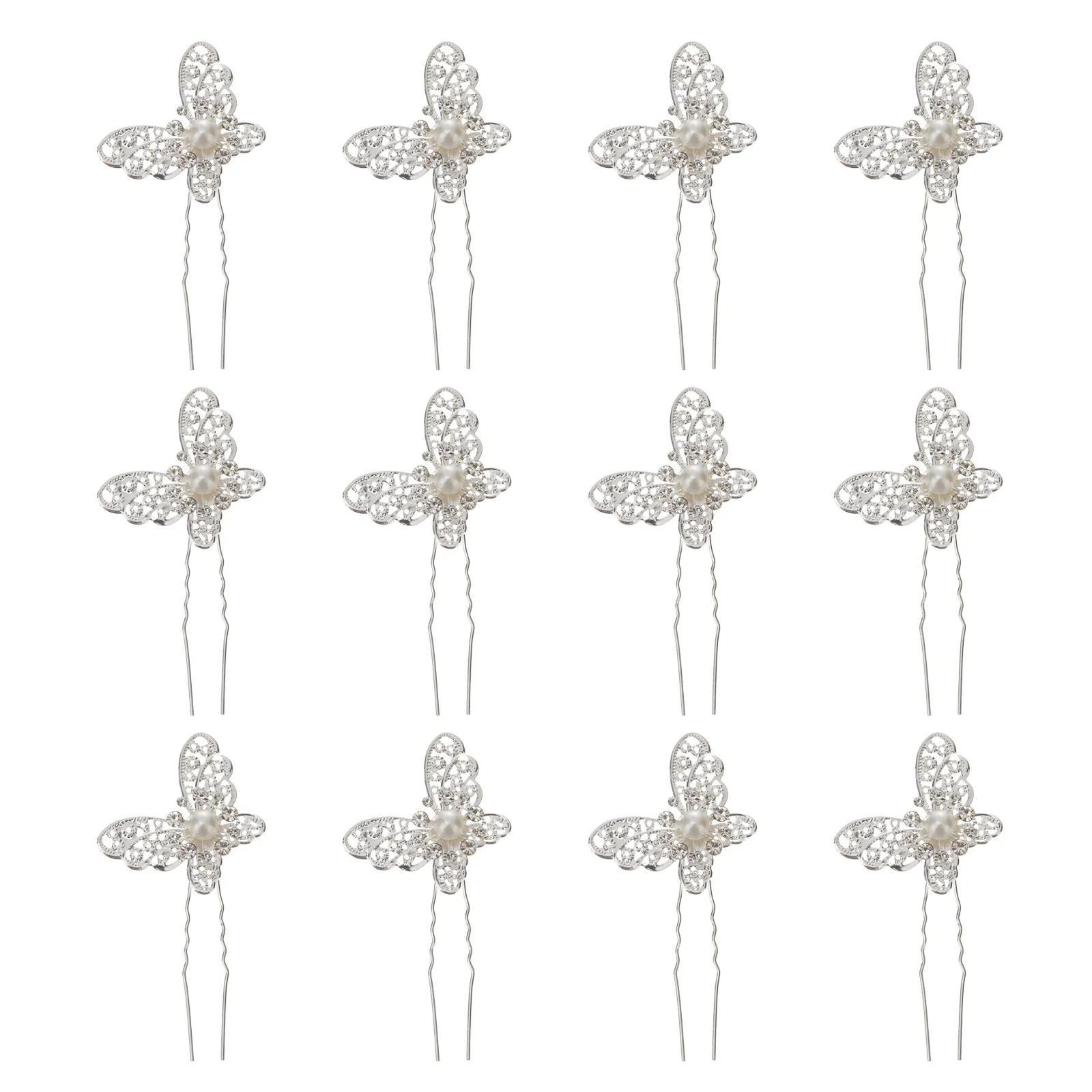 12Pcs Elegant Bridal Hairpins Zircon Pearl Wedding Party Accessories Charming Gift Butterflies Hair Pin
12Pcs Elegant Bridal Hairpins Zircon Pearl Wedding Party Accessories Charming Gift Butterflies Hair Pin