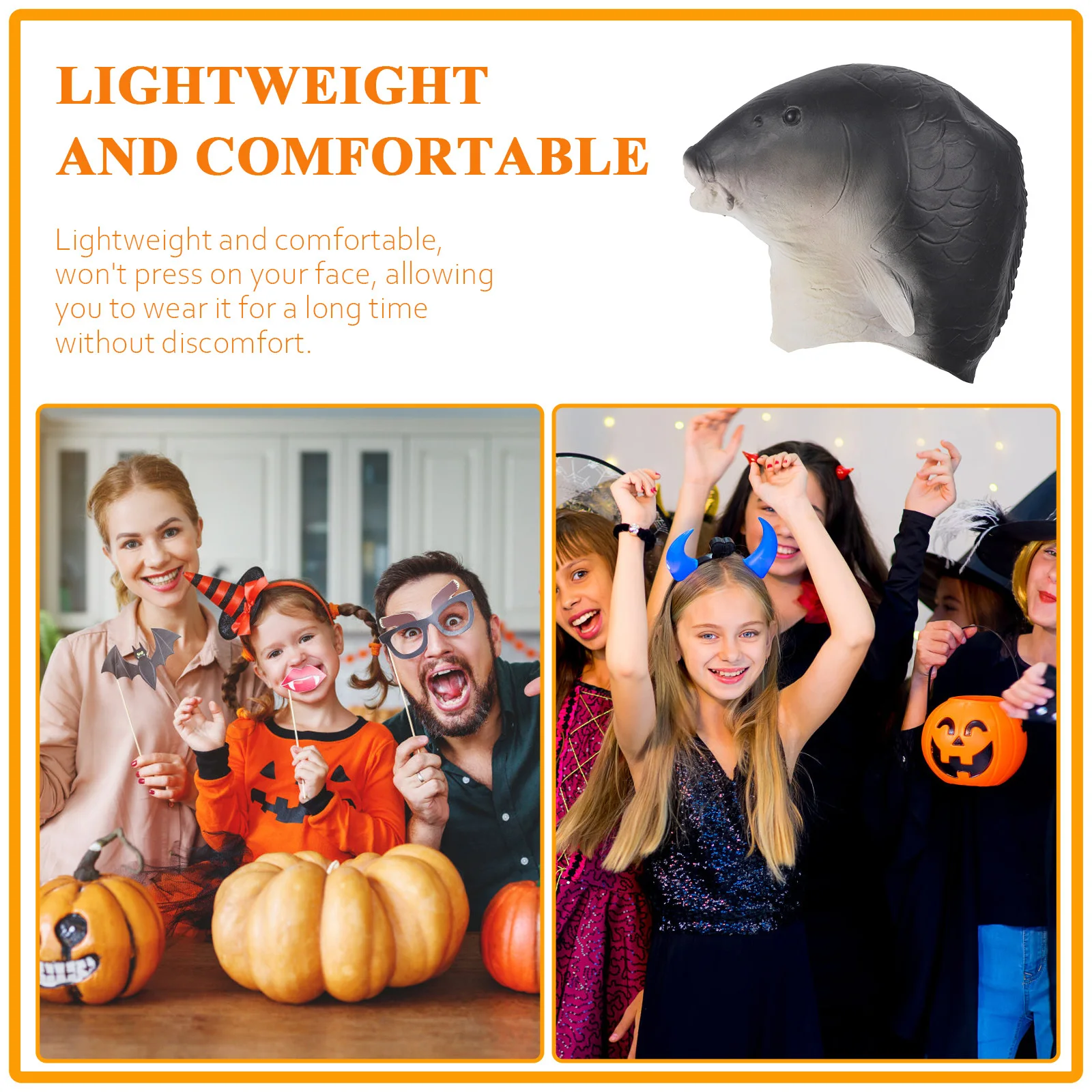 Carp Cosplay Mask Lightweight Comfortable Full Head mask for Halloween Party Festival Dance Outdoor Event Costume
Carp Cosplay Mask Lightweight Comfortable Full Head mask for Halloween Party Festival Dance Outdoor Event Costume