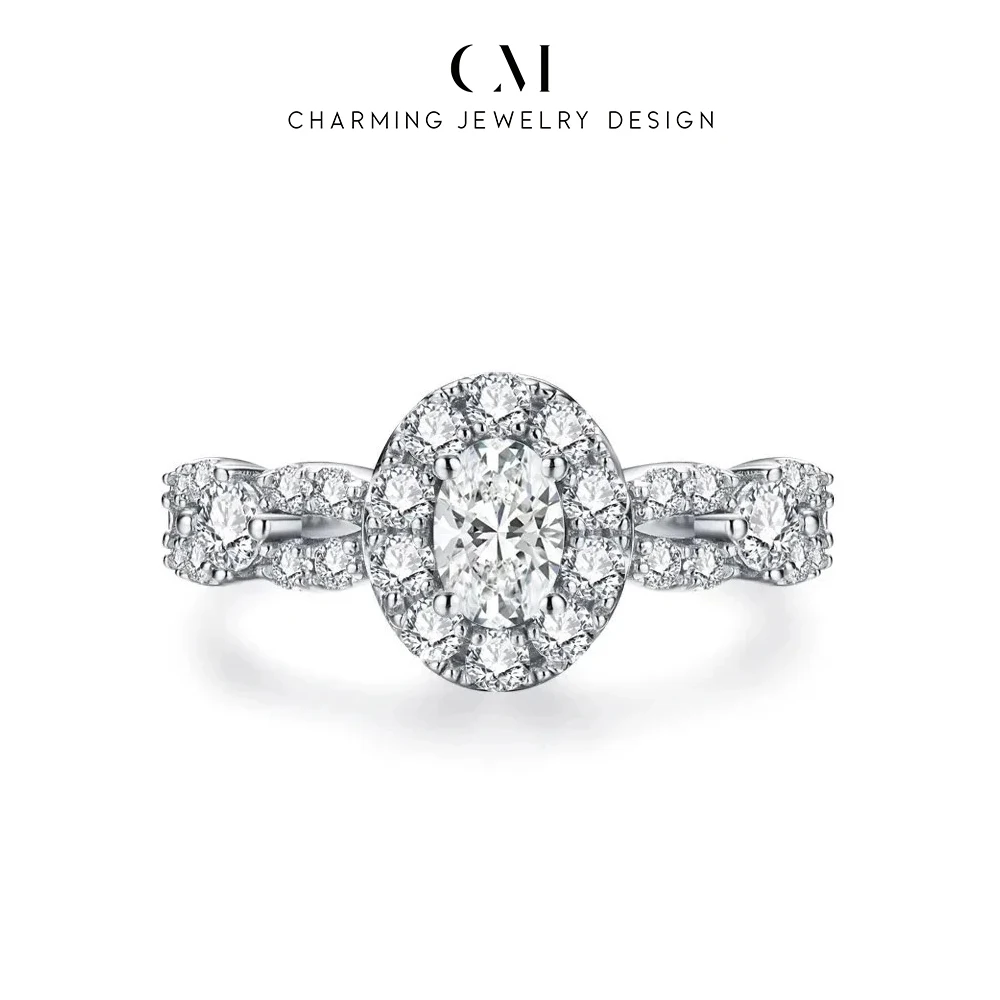 CHARMING Fashion Oval Cut Moissanite Ring for Women 925 Sterling Silver Passed Diamond Tester Engagement Party Gift Fine Jewelry
CHARMING Fashion Oval Cut Moissanite Ring for Women 925 Sterling Silver Passed Diamond Tester Engagement Party Gift Fine Jewelry