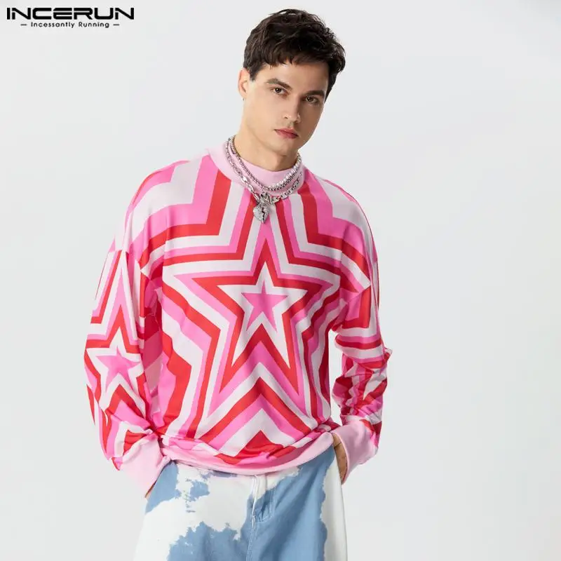INCERUN Tops 2023 American Style Fashion Men's Gradient Star Print Pullover Casual High Neck Pullover Long Sleeved Sweater S-5XL
INCERUN Tops 2023 American Style Fashion Men's Gradient Star Print Pullover Casual High Neck Pullover Long Sleeved Sweater S-5XL
