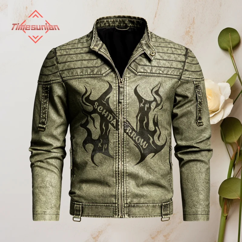 High Quality Mens Leather Jackets Men Motorcycle Jacket Stand Collar Zipper Pockets PU Coats Biker Faux Fashion Outerwear
High Quality Mens Leather Jackets Men Motorcycle Jacket Stand Collar Zipper Pockets PU Coats Biker Faux Fashion Outerwear