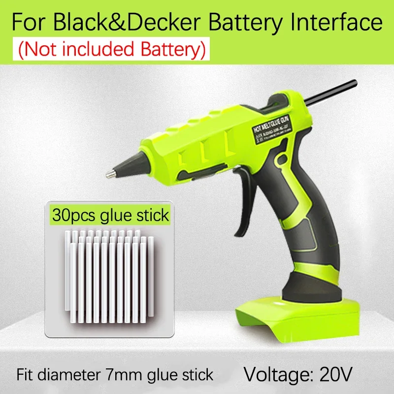 Cordless Hot Glue Gun for Makita 18V Battery with 30pcs 7mm Glue Stick Set for Arts DIY Electric Hot Melt Glue Gun Repair Tool
Cordless Hot Glue Gun for Makita 18V Battery with 30pcs 7mm Glue Stick Set for Arts DIY Electric Hot Melt Glue Gun Repair Tool