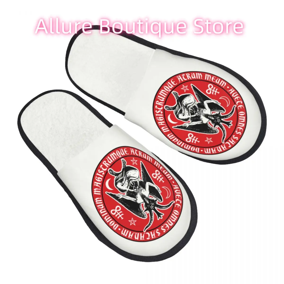 Baphomet Satanic Crosses Comfort Scuff Memory Foam Slippers Women Devil Hail Satan Spa House Shoes
Baphomet Satanic Crosses Comfort Scuff Memory Foam Slippers Women Devil Hail Satan Spa House Shoes