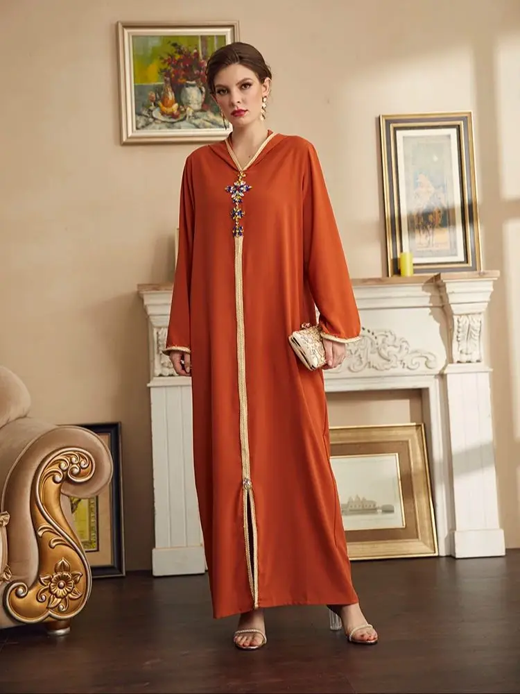 Ramadan Orange Red Abaya Damen Dubai Luxury Islam Arabic Muslim Hoodie Dress Women Kebaya Kaftan Robe Vestidos Musulmanes Femme
Ramadan Orange Red Abaya Damen Dubai Luxury Islam Arabic Muslim Hoodie Dress Women Kebaya Kaftan Robe Vestidos Musulmanes Femme