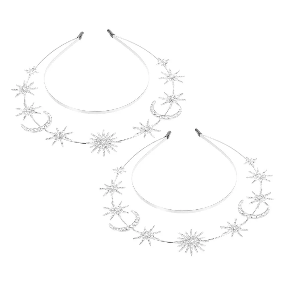 2 шт. двухслойная повязка на голову со звездой и луной, металлический аксессуар для волос, свадебная вечеринка, обруч для волос со звездой, повязка на голову с луной, головной убор
2 шт. двухслойная повязка на голову со звездой и луной, металлический аксессуар для волос, свадебная вечеринка, обруч для волос со звездой, повязка на голову с луной, головной убор