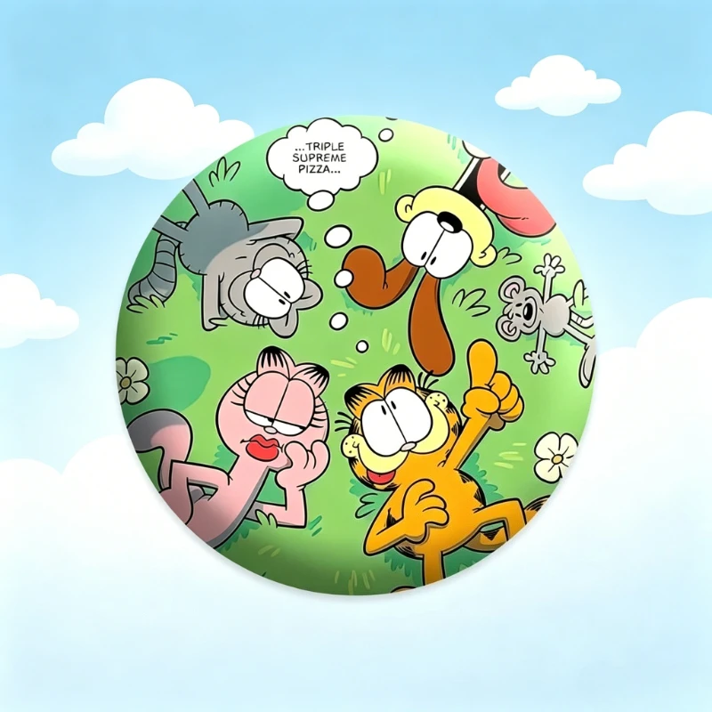Garfield cartoon cute metal badge kawaii for boys and girls couple backpack accessory brooch pendant anime merchandise wholesale
Garfield cartoon cute metal badge kawaii for boys and girls couple backpack accessory brooch pendant anime merchandise wholesale