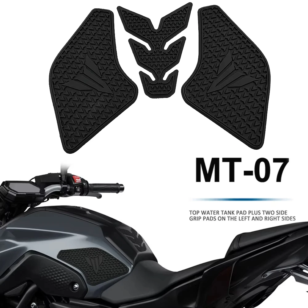 Для YAMAHA MT07 MT-07 MT 07 2021 2022 2023, аксессуары для мотоциклов, нескользящие боковые наклейки на топливный бак, водостойкая прокладка, резиновая наклейка 
Для YAMAHA MT07 MT-07 MT 07 2021 2022 2023, аксессуары для мотоциклов, нескользящие боковые наклейки на топливный бак, водостойкая прокладка, резиновая наклейка