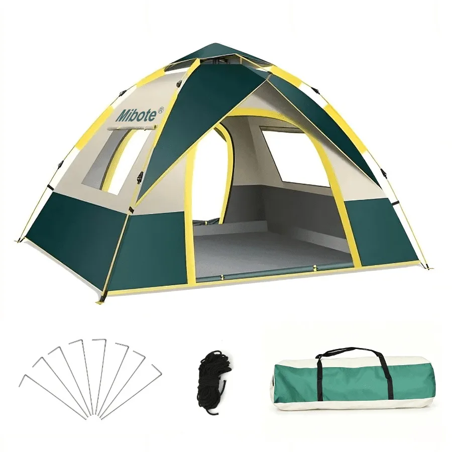 2-Person Camping Tent, Auto Setup Pop Up Tent, Waterproof, Huge Door and Windows for Camping, Hiking, Travel
2-Person Camping Tent, Auto Setup Pop Up Tent, Waterproof, Huge Door and Windows for Camping, Hiking, Travel