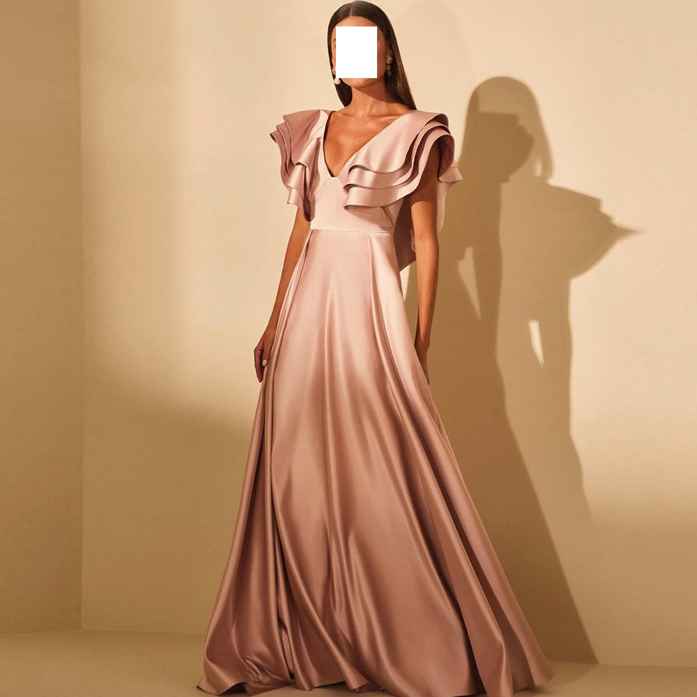 Elegant Party Dresses Woman 2024 Cap Sleeve Solid Color Floor Length Sleeveless A-Line V-Line Zipper Back Dresses For Formal
Elegant Party Dresses Woman 2024 Cap Sleeve Solid Color Floor Length Sleeveless A-Line V-Line Zipper Back Dresses For Formal