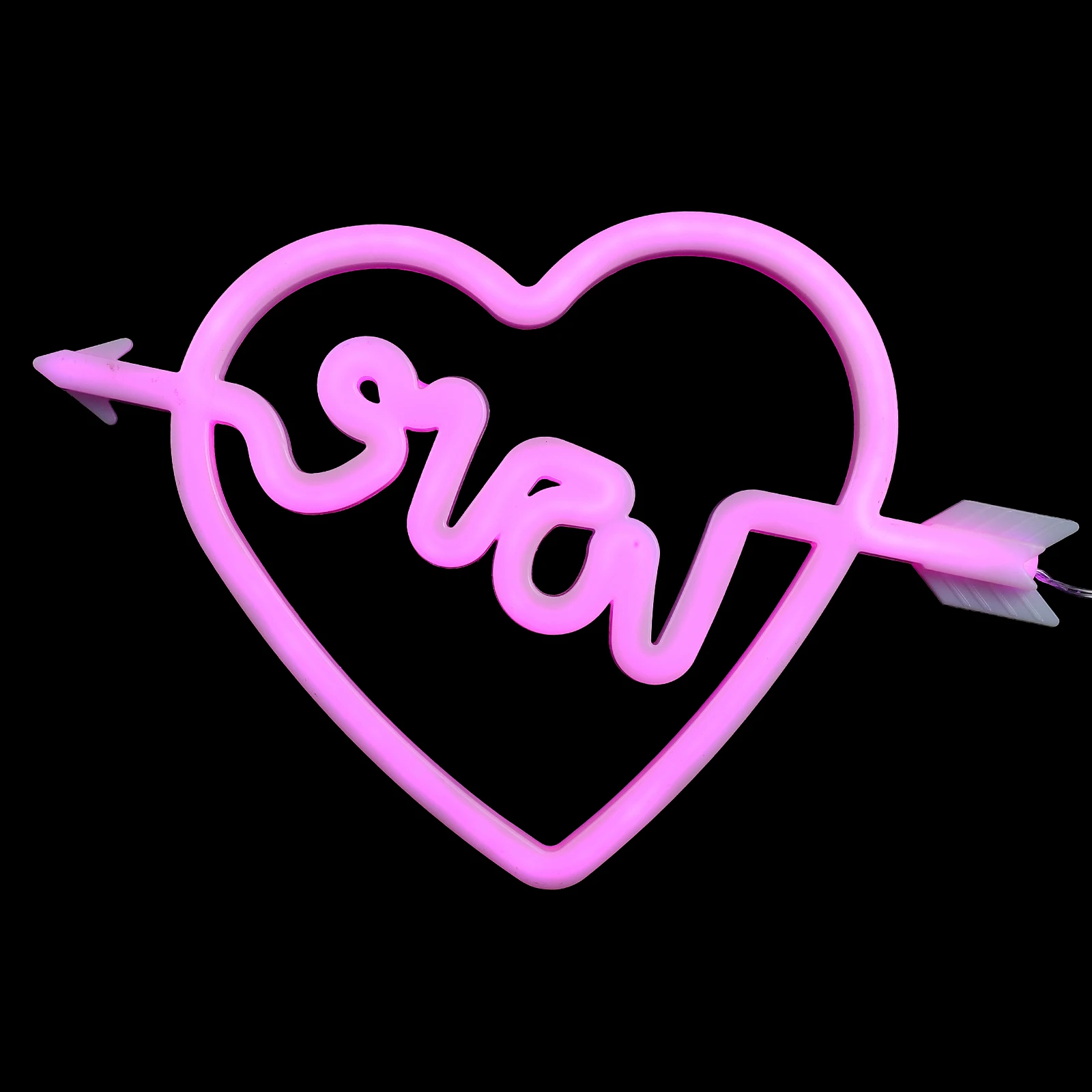 Розовая лампа со стрелкой через сердце, светодиодная лампа, декоративные светильники, неоновые вывески для стены
Розовая лампа со стрелкой через сердце, светодиодная лампа, декоративные светильники, неоновые вывески для стены