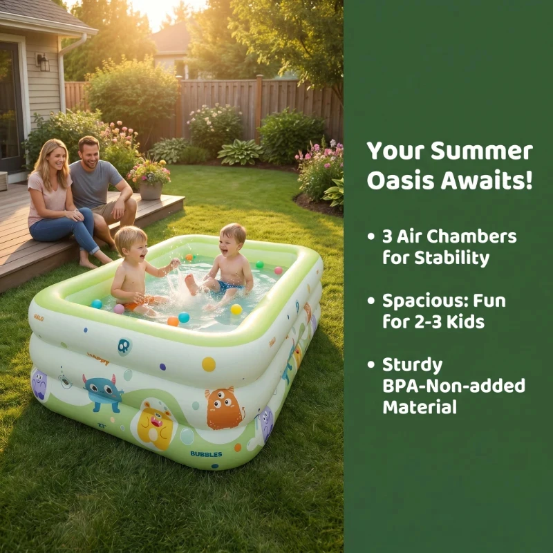 Household 1.5M Thick PVC 3-Layer Inflatable Soaking Pool For Adults Indoor Outdoor Hot Weather Home Bathing
Household 1.5M Thick PVC 3-Layer Inflatable Soaking Pool For Adults Indoor Outdoor Hot Weather Home Bathing