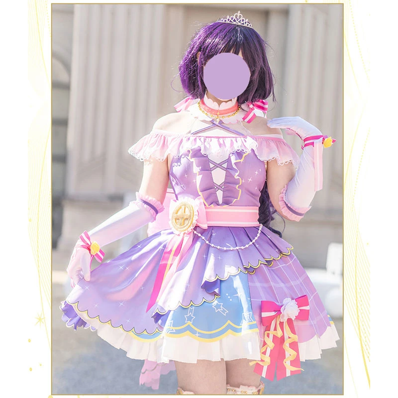 Tojo Nozomi Cosplay for Lovelive Hanabi Awakening Lovely Colorful lolita dress women Idol Costume
Tojo Nozomi Cosplay for Lovelive Hanabi Awakening Lovely Colorful lolita dress women Idol Costume