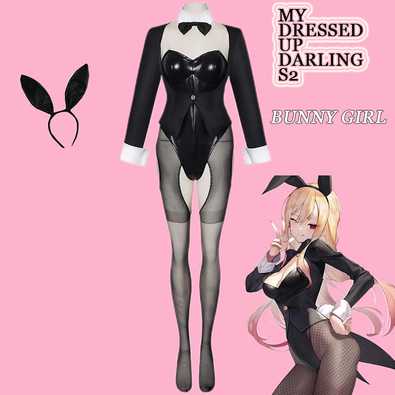 Anime My Dressed Up Darling S2 Bunny Girl Marin Kitagawa Cosplay Costume Leather Jumpsuit Uniform Halloween Party Carnival Suit
Anime My Dressed Up Darling S2 Bunny Girl Marin Kitagawa Cosplay Costume Leather Jumpsuit Uniform Halloween Party Carnival Suit