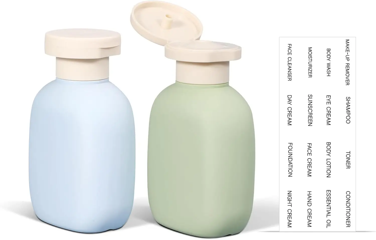 3.4oz Travel Bottles with Flip Cap, Leak Proof Squeeze Bottles for Toiletries - TSA Approved
3.4oz Travel Bottles with Flip Cap, Leak Proof Squeeze Bottles for Toiletries - TSA Approved