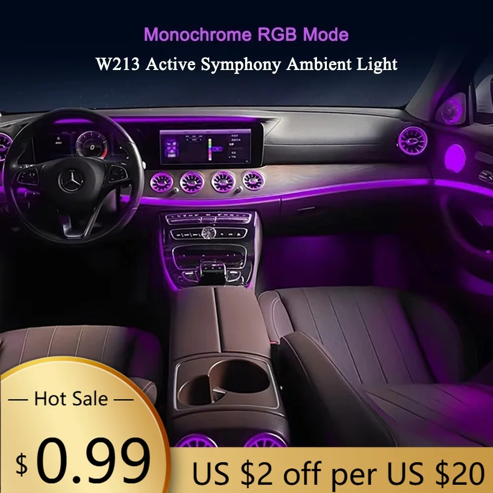 Steering Covers W213 Active Symphony Ambient Light for 2016-2023 Benz E-Class W213 With 5 Pcs Module No Need to Run Wires Thro
Steering Covers W213 Active Symphony Ambient Light for 2016-2023 Benz E-Class W213 With 5 Pcs Module No Need to Run Wires Thro