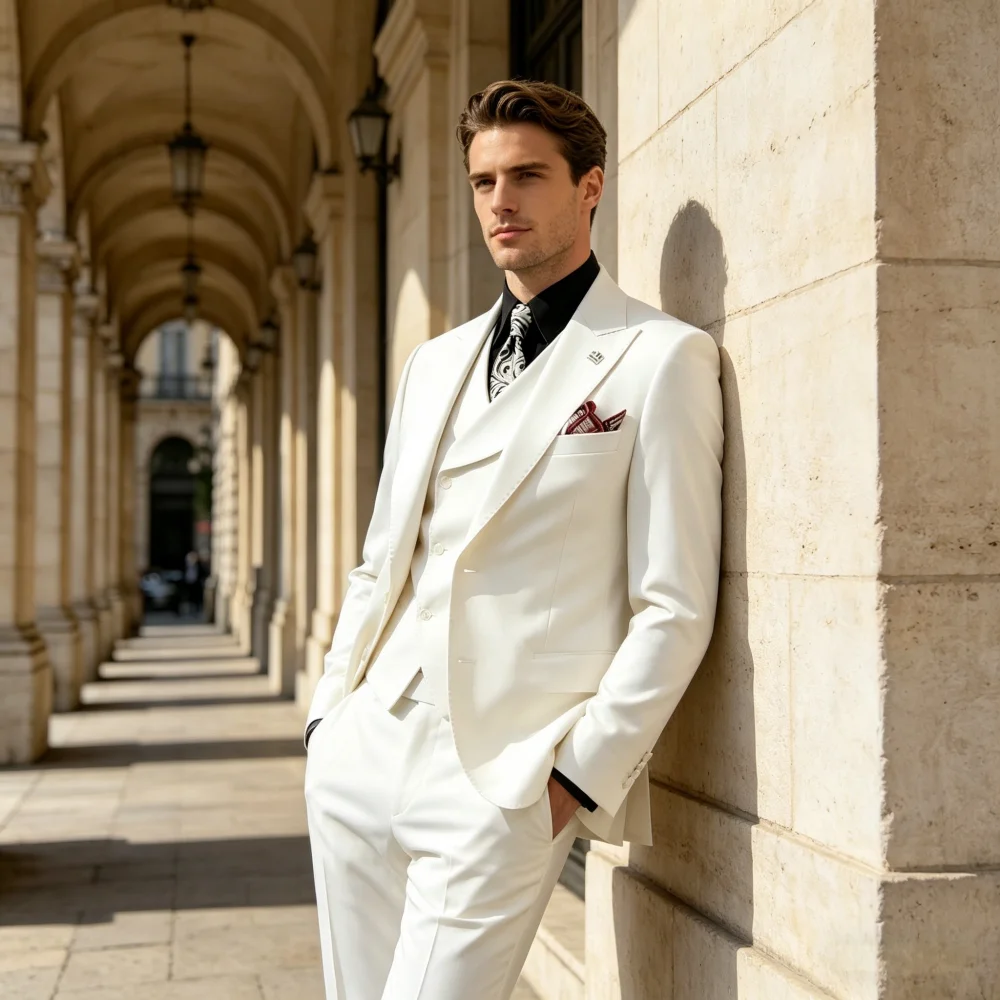Men's Khaki Casual 3-Piece Suit Wedding Groom Dress Suit Jacket Vest with Pants Men's Fashionable Wedding Attire
Men's Khaki Casual 3-Piece Suit Wedding Groom Dress Suit Jacket Vest with Pants Men's Fashionable Wedding Attire