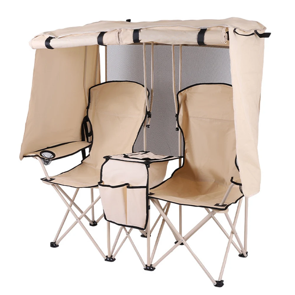 Outdoor Double Folding Fishing Chair with Canopy Waterproof Multifunctional Fishing Sunshade Natural Hiking Equipment
Outdoor Double Folding Fishing Chair with Canopy Waterproof Multifunctional Fishing Sunshade Natural Hiking Equipment