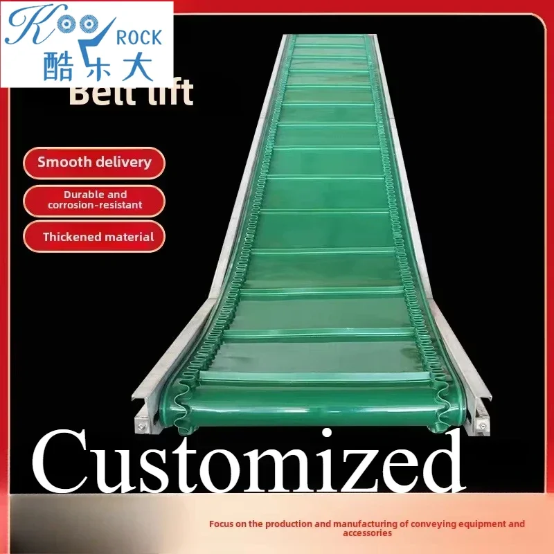 Customized Industrial Inclined Belt Lifter, Unloading & Climbing Conveyor Belt, Confectionery & Food Grade Belt Conveyor System
Customized Industrial Inclined Belt Lifter, Unloading & Climbing Conveyor Belt, Confectionery & Food Grade Belt Conveyor System