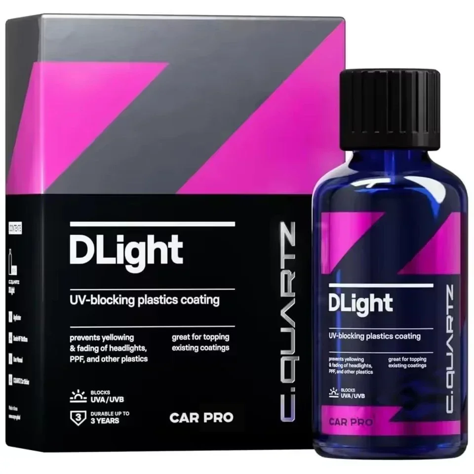 For Car Pro CQUARTZ DLight UV Ceramic Headlight Coating Long-Lasting Protection Coating for Car Care Headlights and PPF Plastics
For Car Pro CQUARTZ DLight UV Ceramic Headlight Coating Long-Lasting Protection Coating for Car Care Headlights and PPF Plastics