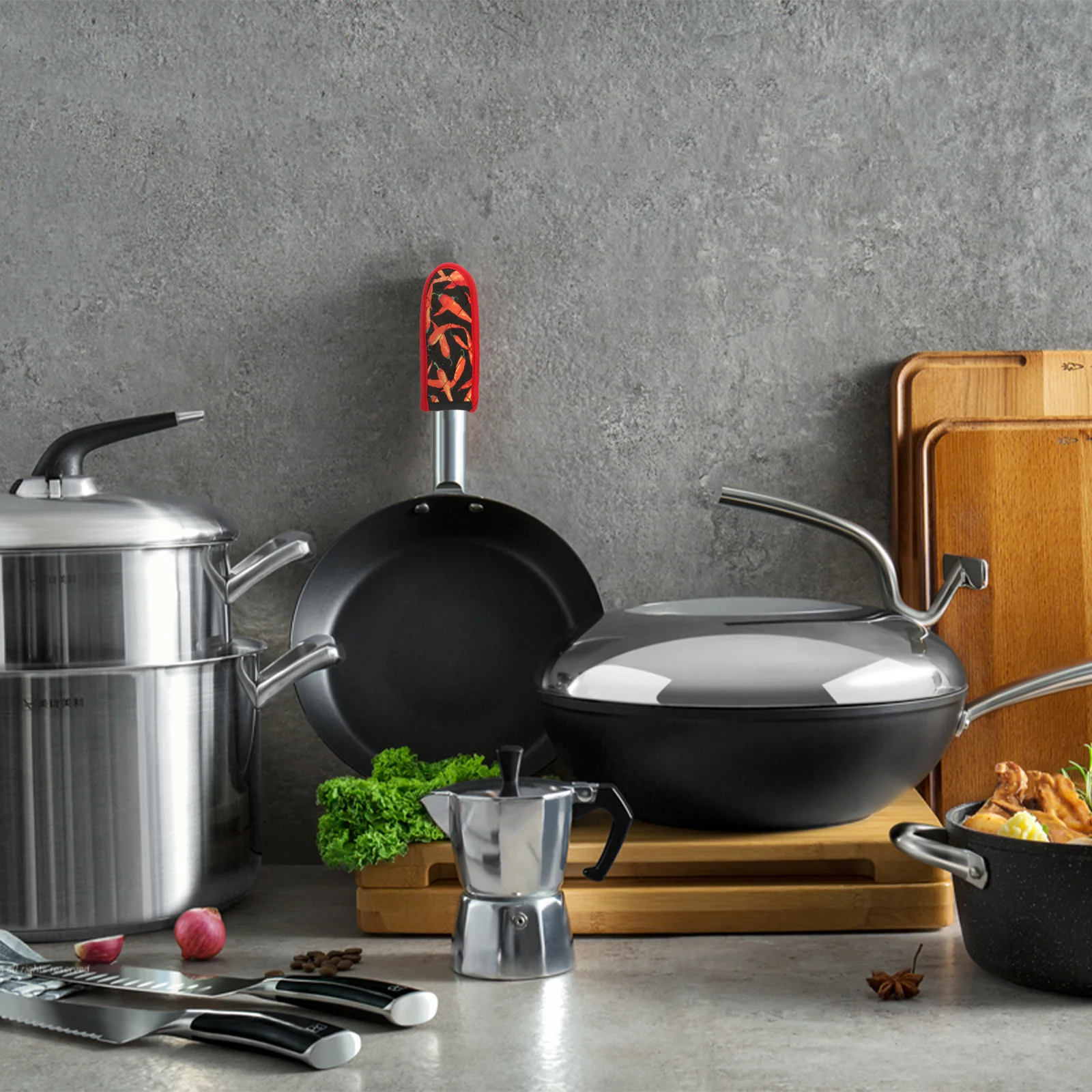 3Pcs Pot Handle Covers Anti-Scald Heat Resistant Cotton Pan Handle Sleeve Non-Slip Pot Holder Sleeves for Cookware Skillet Cast
3Pcs Pot Handle Covers Anti-Scald Heat Resistant Cotton Pan Handle Sleeve Non-Slip Pot Holder Sleeves for Cookware Skillet Cast