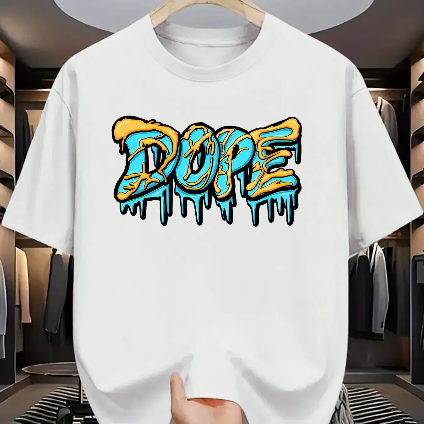 Summer fashion trend new letter print, men's casual loose top breathable round neck T-shirt 100% cotton top short sleeve
Summer fashion trend new letter print, men's casual loose top breathable round neck T-shirt 100% cotton top short sleeve