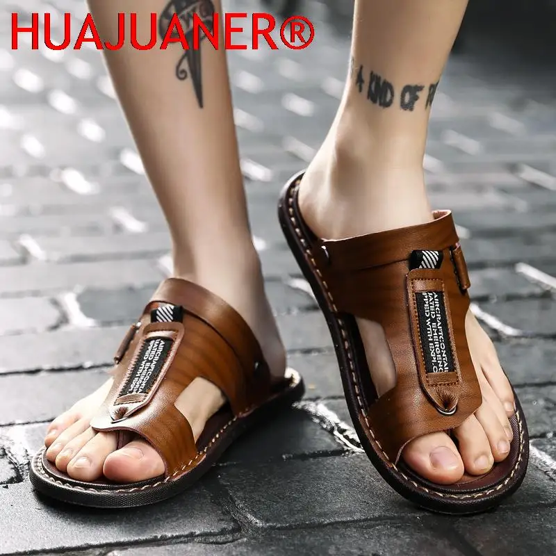 New Summer Male Outdoor Flip Flops Men Comfortable Casual Shoes Leather Men Breathable Beach Shoes Sandals Plus Size 38~47
New Summer Male Outdoor Flip Flops Men Comfortable Casual Shoes Leather Men Breathable Beach Shoes Sandals Plus Size 38~47