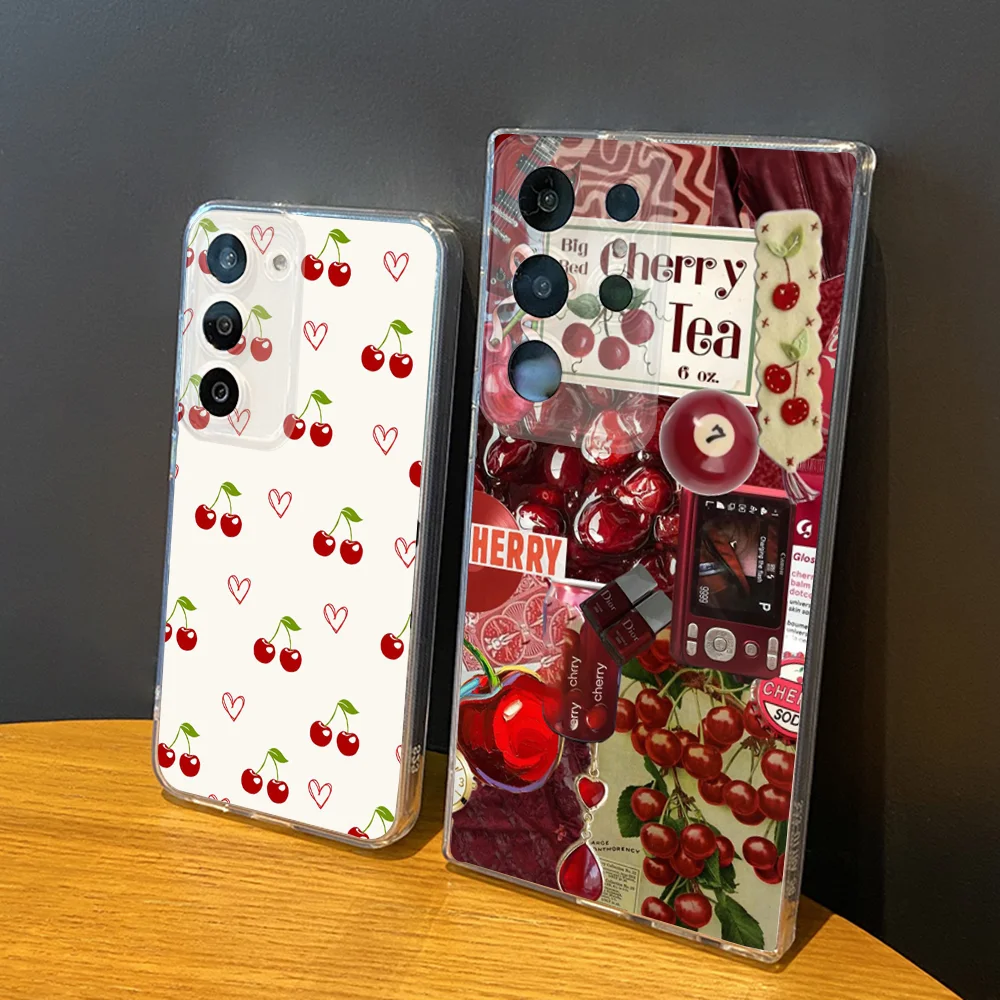 Fashion Red Fruit Cherry Phone Case Silicone For Samsung S30,23,21,22,20 FE lite,S10,9,PIus Note20ultra Soft Transparent
Fashion Red Fruit Cherry Phone Case Silicone For Samsung S30,23,21,22,20 FE lite,S10,9,PIus Note20ultra Soft Transparent
