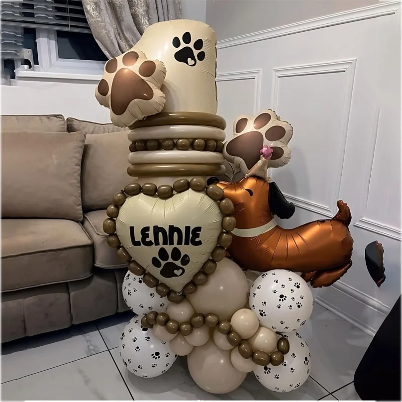 36 Pcs Coffee Puppy Themed Balloon Set, 40 Inch Cream Number Balloons, for Party and Festival Decoration
36 Pcs Coffee Puppy Themed Balloon Set, 40 Inch Cream Number Balloons, for Party and Festival Decoration