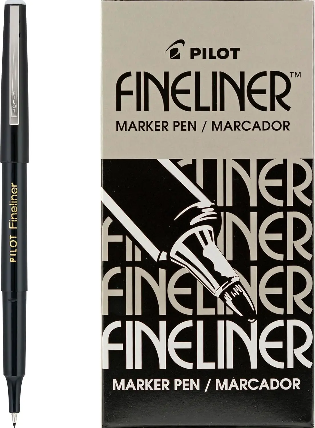 Fine Point Fineliner Markers, Black Ink, Dozen Box for Smooth Writing
Fine Point Fineliner Markers, Black Ink, Dozen Box for Smooth Writing