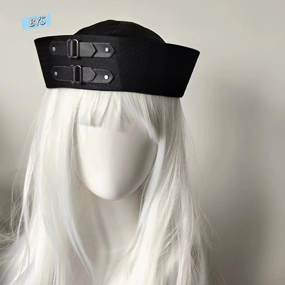 Festival Black Leather Buckle Sailor Hat PU Chain Sweet Captain Hat Y2K Versatile Vintage Beret Cosplay
Festival Black Leather Buckle Sailor Hat PU Chain Sweet Captain Hat Y2K Versatile Vintage Beret Cosplay