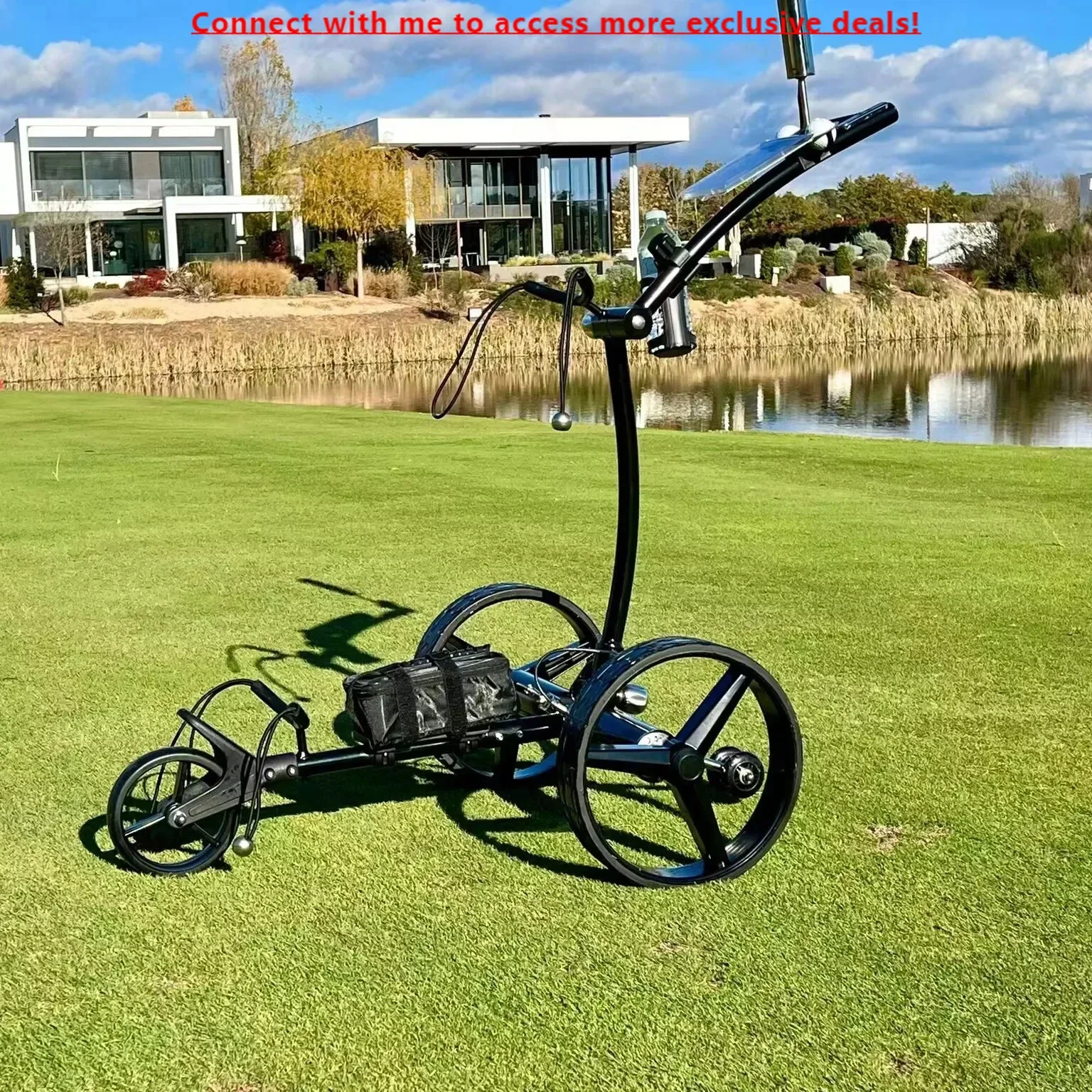 High Quality Electric Golf Carts Stainless Steel Electric Golf Trolley In Black Color
High Quality Electric Golf Carts Stainless Steel Electric Golf Trolley In Black Color