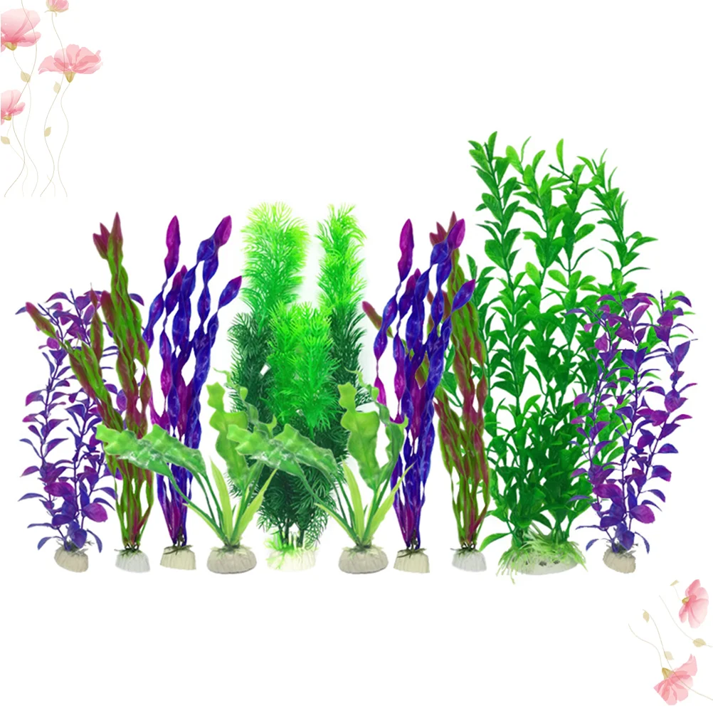10 Pcs Aquatic Plants for Aquarium Fish Tank Grass Artificial Long-lasting Decor
10 Pcs Aquatic Plants for Aquarium Fish Tank Grass Artificial Long-lasting Decor