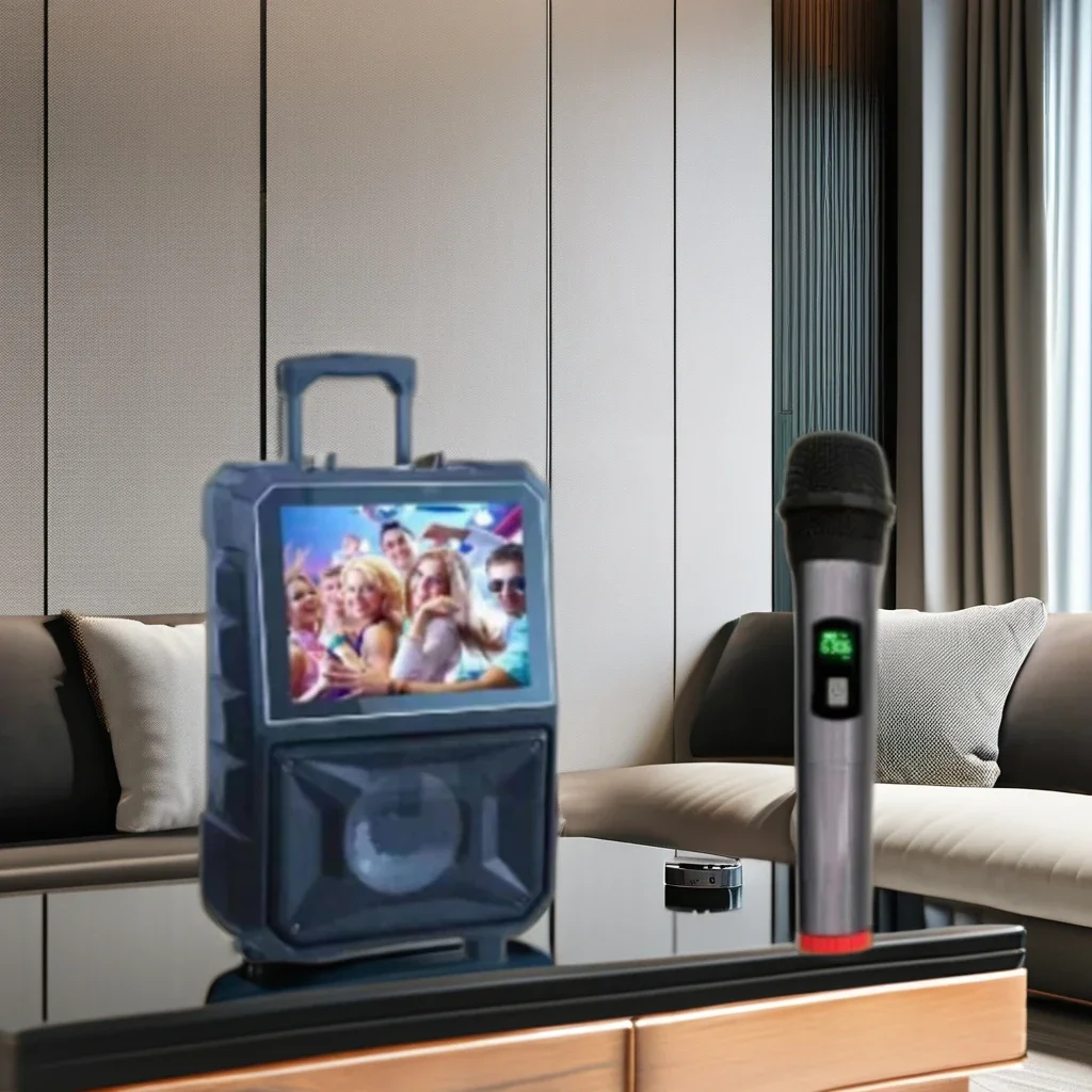 14-Inch Blue Tooth Wireless Speaker LCD Screen Portable Audio Player Karaoke Player Bluetooth Outdoor Trolley Accessory Included
14-Inch Blue Tooth Wireless Speaker LCD Screen Portable Audio Player Karaoke Player Bluetooth Outdoor Trolley Accessory Included