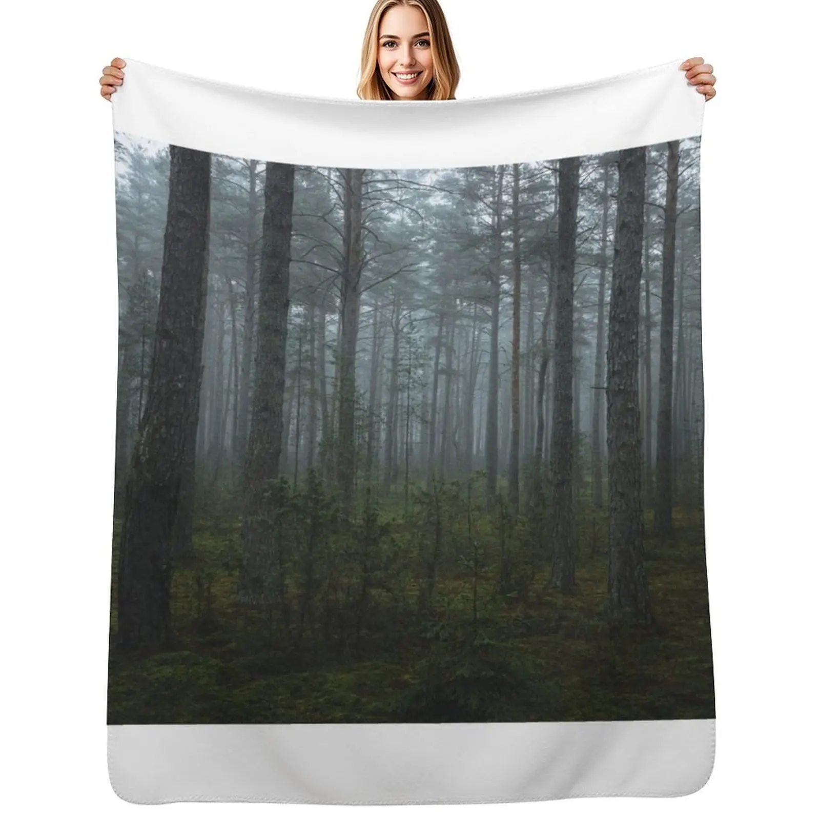 Misty forest Throw Blanket Year Round Soft Comfortable Blanket for Home
Misty forest Throw Blanket Year Round Soft Comfortable Blanket for Home