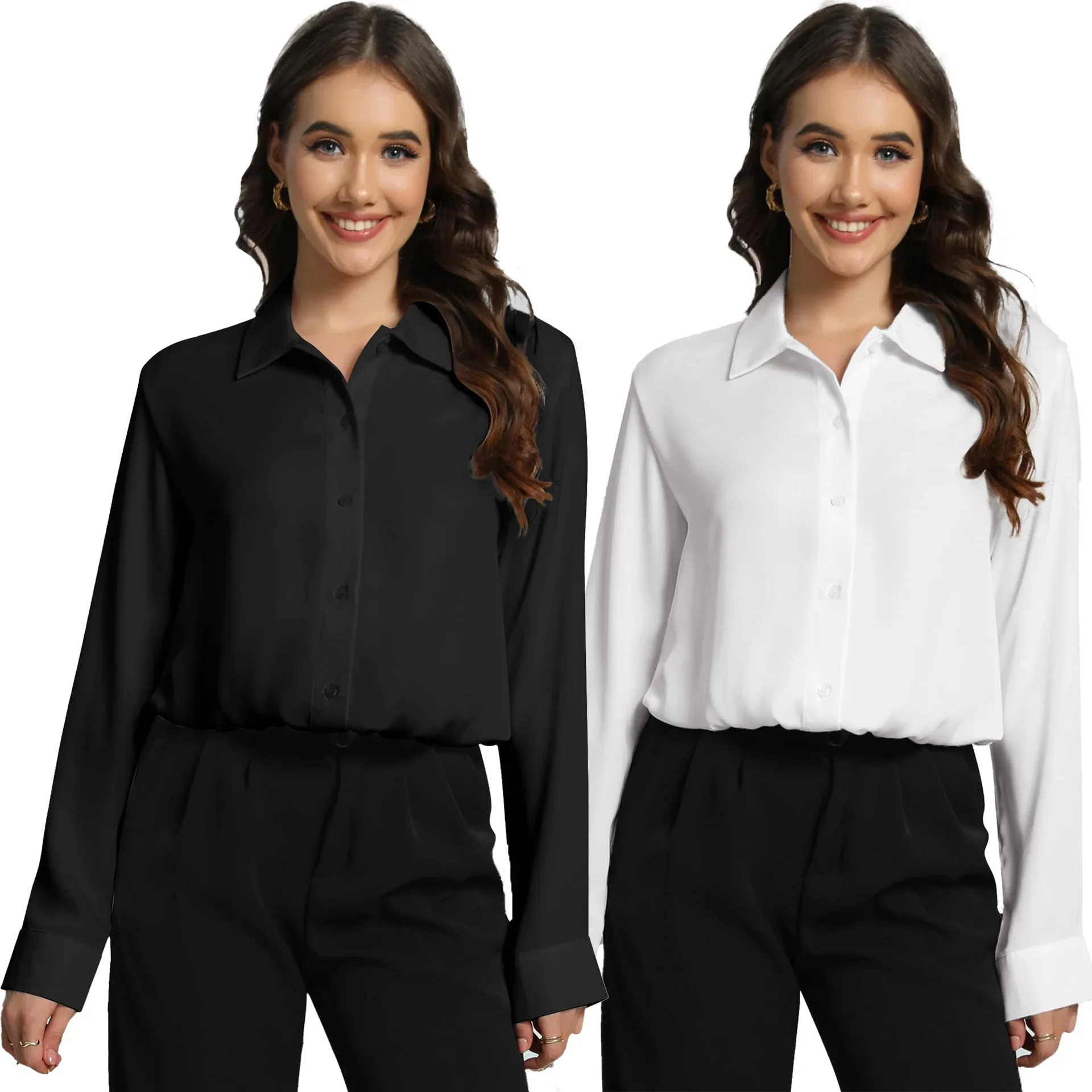 2025 Women Spring Autumn Long Sleeve Top Female Lapel Buckle Up Shirt Pure Color Blouse Women Commuting Office Women's Clothing
2025 Women Spring Autumn Long Sleeve Top Female Lapel Buckle Up Shirt Pure Color Blouse Women Commuting Office Women's Clothing