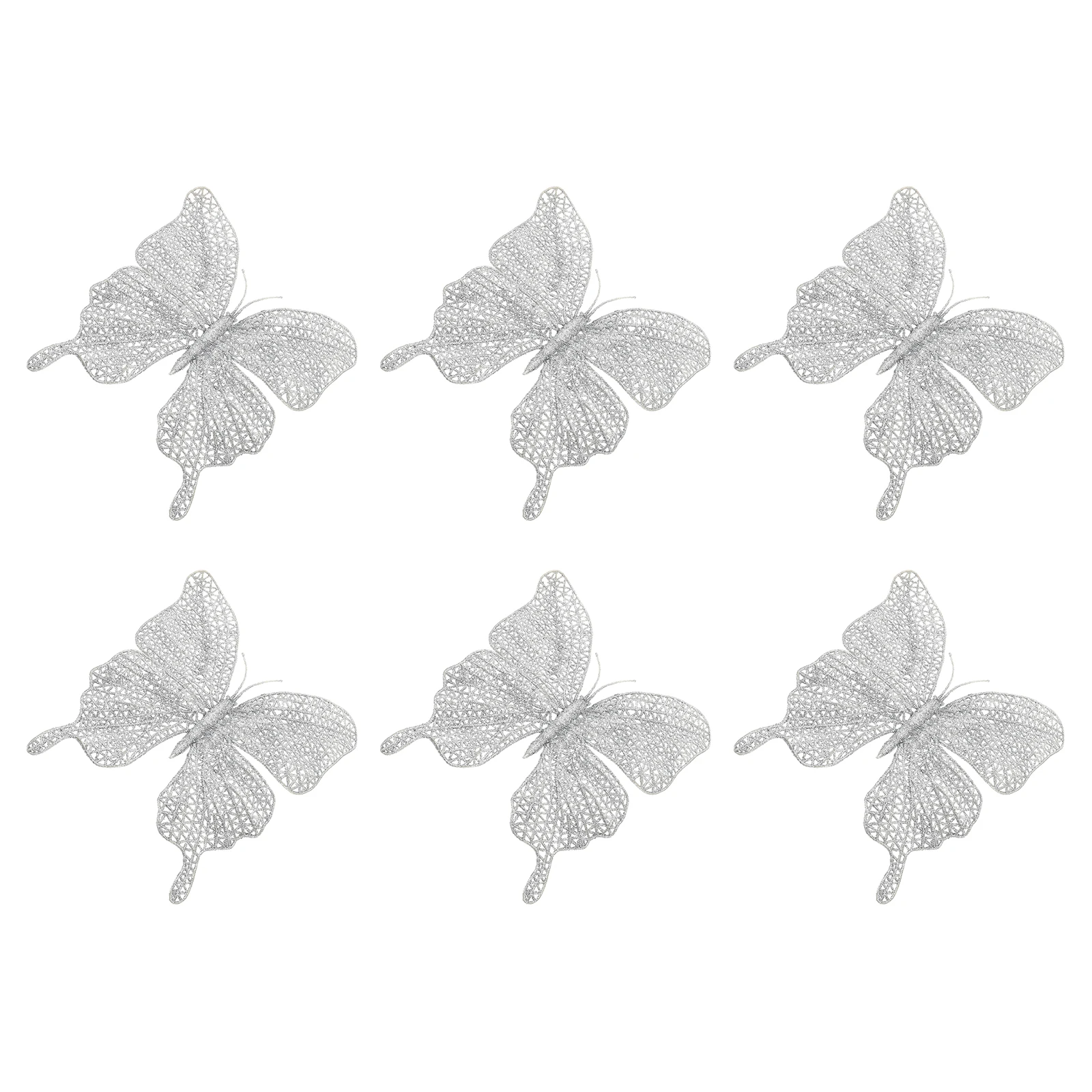 6pcs Glitter Powder Butterflies Christmas Hollow-Out Diy Decorations For Party Holiday Tree Rattan Wreath Photo Props Reusable
6pcs Glitter Powder Butterflies Christmas Hollow-Out Diy Decorations For Party Holiday Tree Rattan Wreath Photo Props Reusable