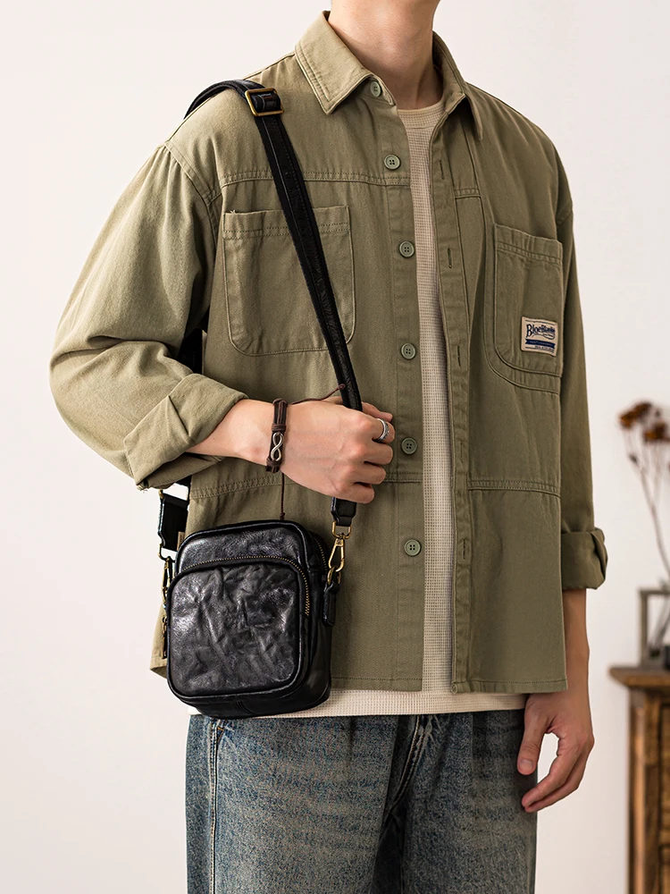 outdoor daily party luxury high-quality genuine leather men's small phone shoulder bag Simple casual cow leather crossbody bag
outdoor daily party luxury high-quality genuine leather men's small phone shoulder bag Simple casual cow leather crossbody bag