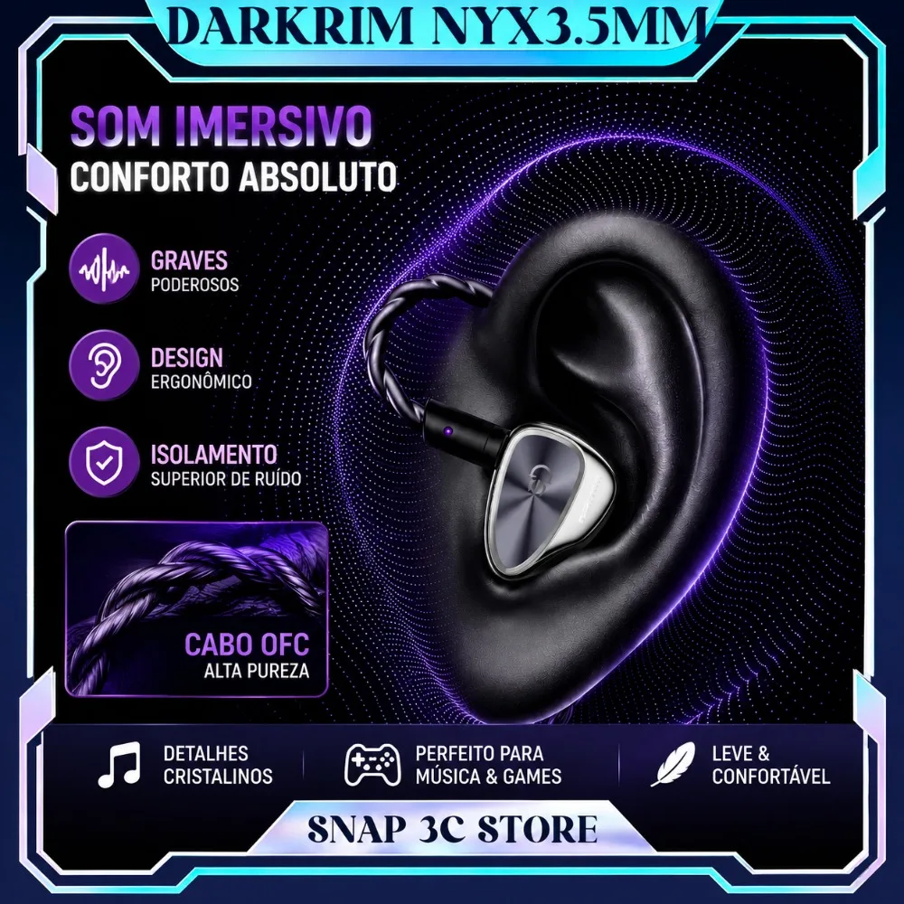 DARKRIM NYX Wired Gaming Earphones HiFi In Ear Monitors Professional Tuned for FPS Valorant Custom Esports IEMs Microphone PC
DARKRIM NYX Wired Gaming Earphones HiFi In Ear Monitors Professional Tuned for FPS Valorant Custom Esports IEMs Microphone PC