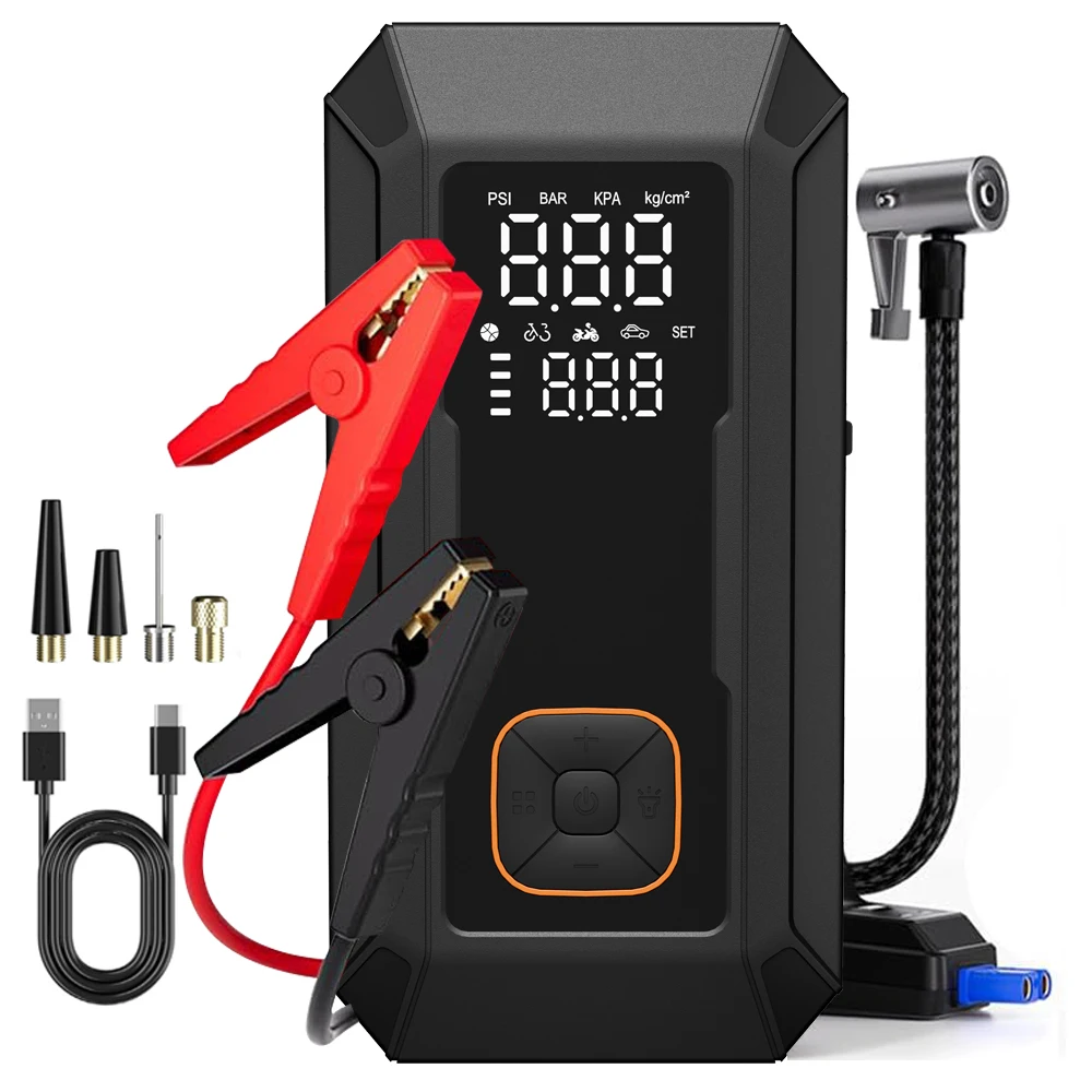 Wireless Car Mounted Electric Air Pump Emergency Start Power Supply High-power 150PSI Bicycle Air Pump
Wireless Car Mounted Electric Air Pump Emergency Start Power Supply High-power 150PSI Bicycle Air Pump