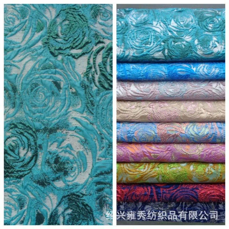 New simple green rose dress jacquard fabric fashionable women's wear yarn-dyed puffy skirt elegant bag
New simple green rose dress jacquard fabric fashionable women's wear yarn-dyed puffy skirt elegant bag