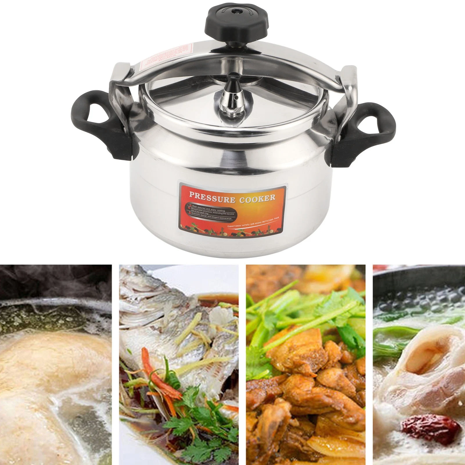 4L Pressure Canner and Cooker Explosion Proof Aluminum Alloy Canning Pressure Cooker for Gas Stove Home Kitchen
4L Pressure Canner and Cooker Explosion Proof Aluminum Alloy Canning Pressure Cooker for Gas Stove Home Kitchen