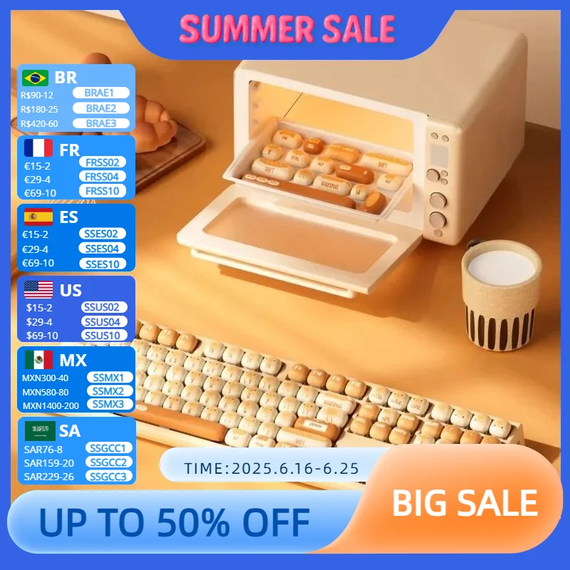 Akko MonsGeek MG108B Bun Wonderland Wireless Mechanical Keyboard MOG Profile RGB 108 Keys Full Size Hot Swap USB / 2.4G / BT 5.0
Akko MonsGeek MG108B Bun Wonderland Wireless Mechanical Keyboard MOG Profile RGB 108 Keys Full Size Hot Swap USB / 2.4G / BT 5.0