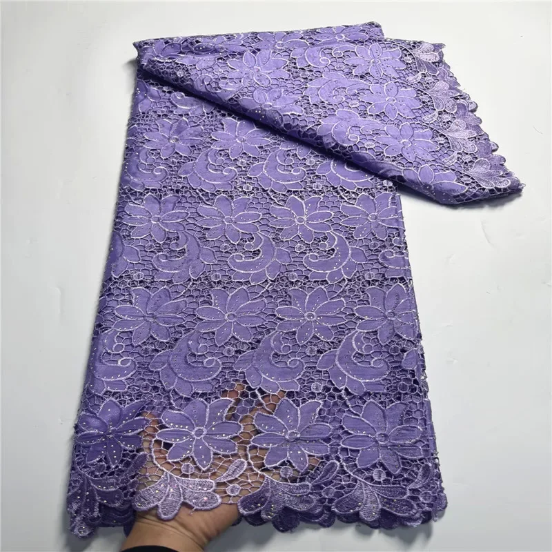 5 Yard Pure Color soft water soluble French Guipure Lace African Tulle Cord Net Embroidered Fabric For Wedding Party 9L6021601
5 Yard Pure Color soft water soluble French Guipure Lace African Tulle Cord Net Embroidered Fabric For Wedding Party 9L6021601